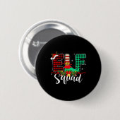 Badge Rond 5 Cm Elf Squad Christmas Family Group Correspondance Pè (Devant & derrière)