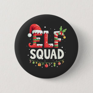 Badge Rond 5 Cm Elf Squad Drôle Correspondant