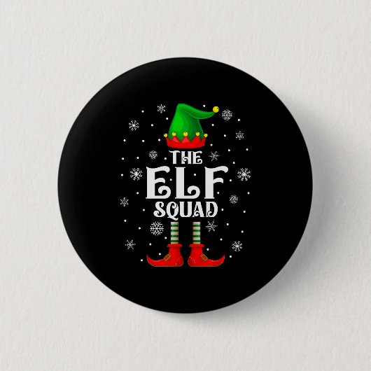 Badge Rond 5 Cm Elf Squad Family Matching Xmas Funny Christmas Vib (Devant)