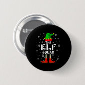 Badge Rond 5 Cm Elf Squad Family Matching Xmas Funny Christmas Vib (Devant & derrière)