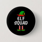 Badge Rond 5 Cm Elf Squad Matching Family Christmas  (Devant)
