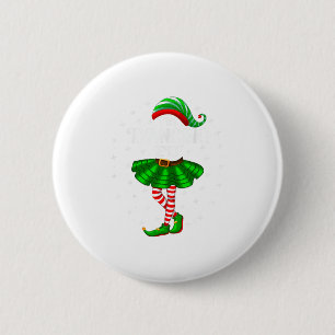 Badge Rond 5 Cm Elfe dansant Noël Famille assortie Femmes Filles