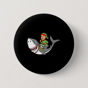Badge Rond 5 Cm Elfe équitation requin Noël Garçons Filles Enfants