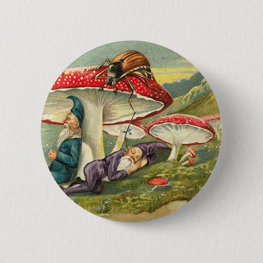 Badge Rond 5 Cm Elfes somnolents (Devant)
