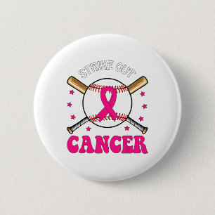 Badge Rond 5 Cm Éliminer le cancer du sein par le ruban rose