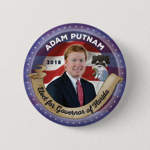 Badge Rond 5 Cm Élisez Adam Putnam pour le gouverneur de la
