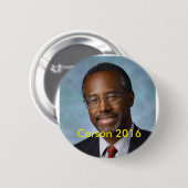 Badge Rond 5 Cm Élisez Ben Carson 2016 (Devant & derrière)