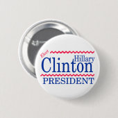 Badge Rond 5 Cm Élisez Hillary Clinton (Devant & derrière)
