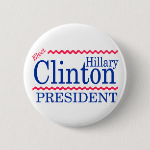 Badge Rond 5 Cm Élisez Hillary Clinton