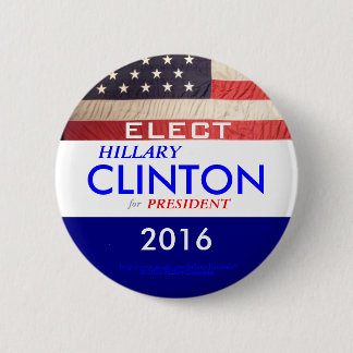 BADGE ROND 5 CM ÉLISEZ HILLARY CLINTON POUR LE PRÉSIDENT 2016