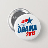 Badge Rond 5 Cm Élisez Obama 2012 (Devant & derrière)