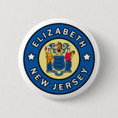Badge Rond 5 Cm Elizabeth New Jersey (Devant)