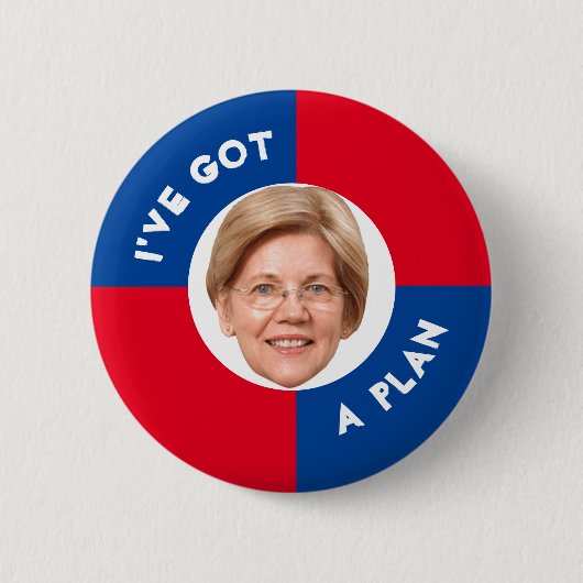 Badge Rond 5 Cm Elizabeth Warren 2020 (Devant)