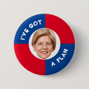 Badge Rond 5 Cm Elizabeth Warren 2020