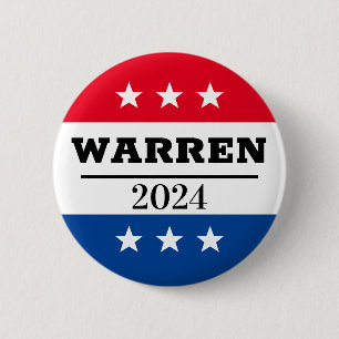 Badge Rond 5 Cm Elizabeth Warren 2024