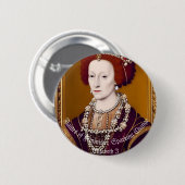 Badge Rond 5 Cm Elizebeth I: Flammes du Féminisme (Devant & derrière)