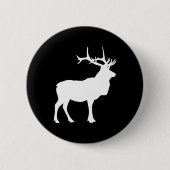 Badge Rond 5 Cm Elk Silhouette (Devant)