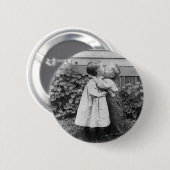 Badge Rond 5 Cm Elle obtient le penny, il obtient le baiser (Devant & derrière)