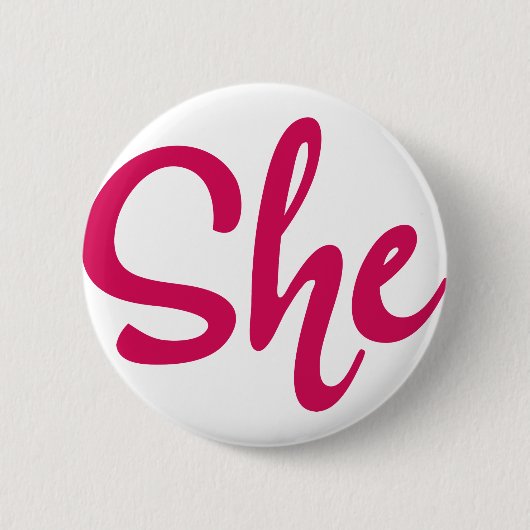 Badge Rond 5 Cm Elle Pin (Devant)