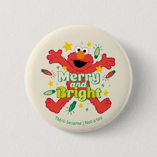 Badge Rond 5 Cm Elmo | Joyeux et lumineux (Devant)