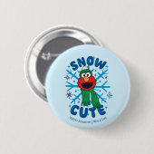 Badge Rond 5 Cm Elmo Snow Cute (Devant & derrière)