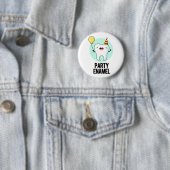 Badge Rond 5 Cm Émail de fête Funny Dot Pun (En situation)