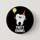 Badge Rond 5 Cm Émail de fête Funny Dot Pun Dark BG (Devant)
