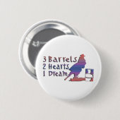 BADGE ROND 5 CM EMBALLAGE DE BARIL DE FILLE (Devant & derrière)