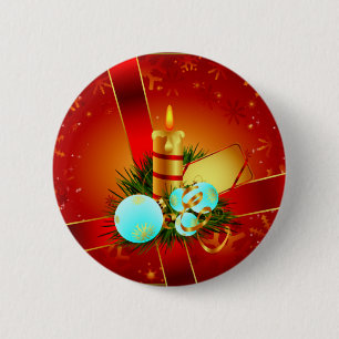 Badge Rond 5 Cm Emballages de Noël