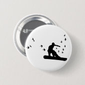 Badge Rond 5 Cm embarquer avec les oiseaux. (Devant & derrière)
