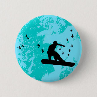 Badge Rond 5 Cm embarquer avec les oiseaux.
