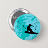 Badge Rond 5 Cm embarquer avec les oiseaux. (Devant & derrière)