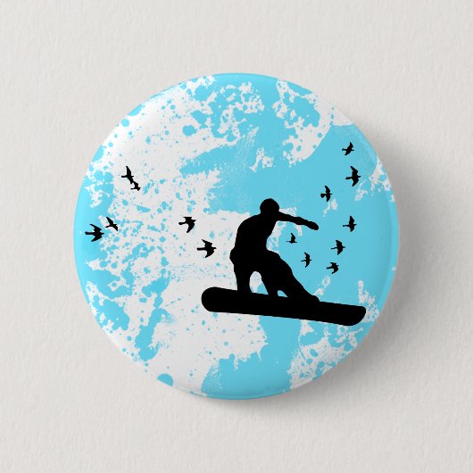 Badge Rond 5 Cm embarquer avec les oiseaux. (Devant)