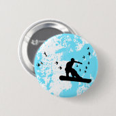 Badge Rond 5 Cm embarquer avec les oiseaux. (Devant & derrière)
