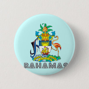 Badge Rond 5 Cm Emblème bahamien