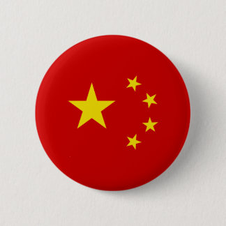 Badge Rond 5 Cm Emblème chinois de drapeau