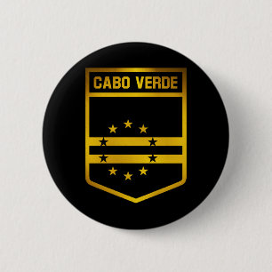 Badge Rond 5 Cm Emblème de Cabo Verde
