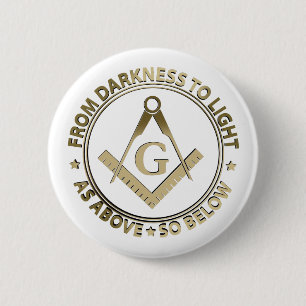 Badge Rond 5 Cm emblème de la franc-maçonnerie