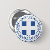 Badge Rond 5 Cm emblème de la Grèce (Devant & derrière)