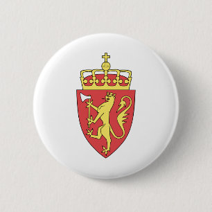 Badge Rond 5 Cm emblème de la Norvège
