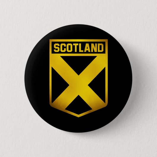 Badge Rond 5 Cm Emblème de l'Ecosse (Devant)
