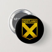 Badge Rond 5 Cm Emblème de l'Ecosse (Devant & derrière)