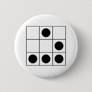 Badge Rond 5 Cm "Emblème de pirate informatique du Gilder"