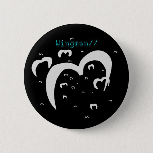 Badge Rond 5 Cm Emblème de Wingman// (Devant)