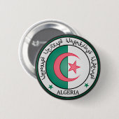 Badge Rond 5 Cm Emblème du cycle algérien (Devant & derrière)