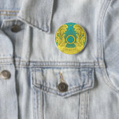 Badge Rond 5 Cm emblème du kazakhstan (En situation)