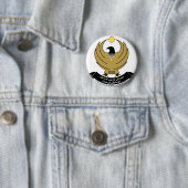 Badge Rond 5 Cm emblème du Kurdistan (En situation)