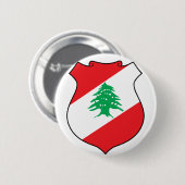 Badge Rond 5 Cm emblème du liban (Devant & derrière)