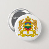 Badge Rond 5 Cm emblème du maroc (Devant & derrière)