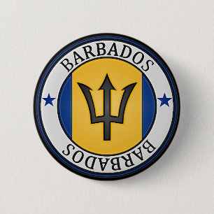 Badge Rond 5 Cm Emblème du tour de la Barbade